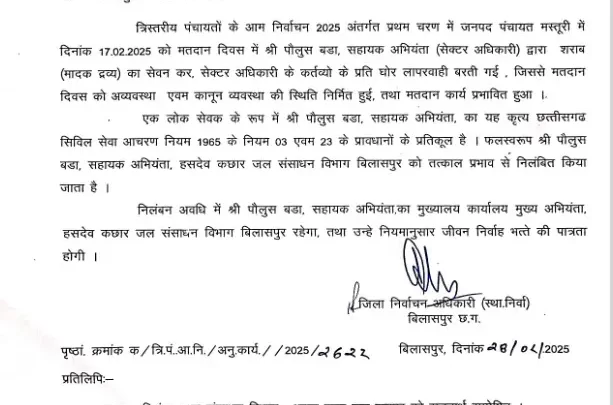 शिक्षक सहित दो सस्पेंड, लापरवाही मामले में हुई कार्रवाई, बीईओ कार्यालय अटैच