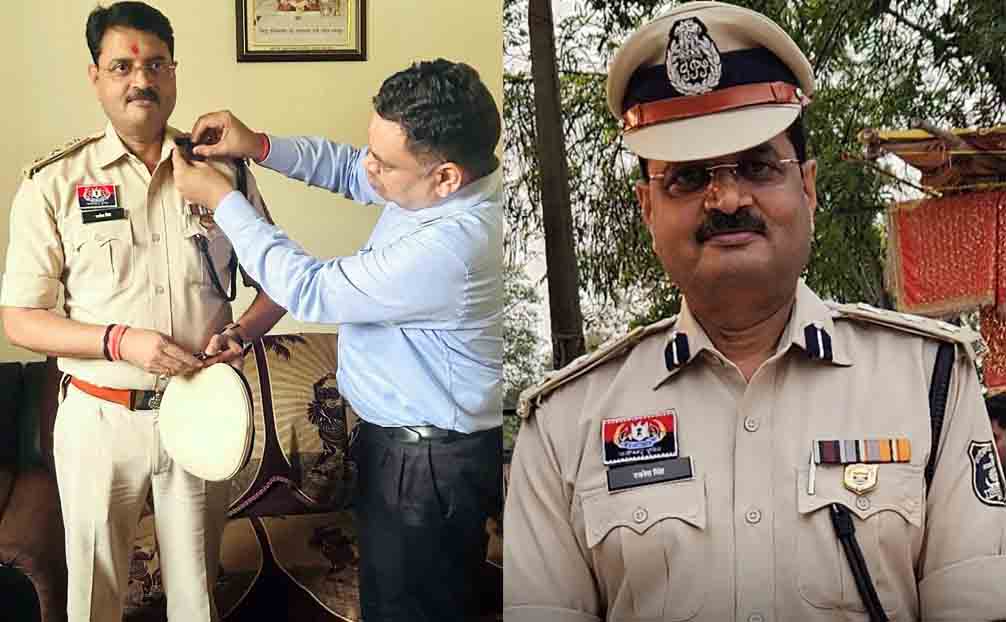 IPS Promotion : ….जब मां महामाया के दर पर SP से SSP बने IPS रजनेश सिंह, ADG अमित कुमार ने पहनाया बैच IPS Promotion : ….जब मां महामाया के दर पर SP से SSP बने IPS रजनेश सिंह, ADG अमित कुमार ने पहनाया बैच