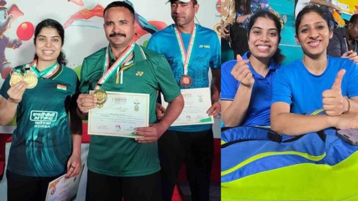 अखिल भारतीय पुलिस बैडमिंटन: मिक्सड डबल्स में IPS सूरज व डीएसपी आकर्षि ने दिलाया छत्तीसगढ़ को गोल्ड, आईपीएस भावना गुप्ता और मिजोरम के मोरमुता की जोड़ी को सिल्वर
