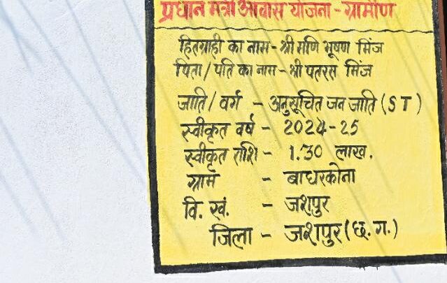 प्रधानमंत्री आवास योजना कर रहा लोगों के सपने साकार पक्का मकान मिलने से जीवन में आ रहा बदलाव मणिभूषण मिंज अपने परिवार के साथ खुद के पक्के मकान में खुशहाल जीवन कर रहे व्यतीत