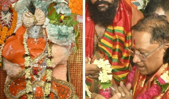 मुख्यमंत्री श्री विष्णु देव साय ने हनुमान जयंती पर की पूजा-अर्चना  प्रदेशवासियों की सुख-समृद्धि का मांगा आशीर्वाद