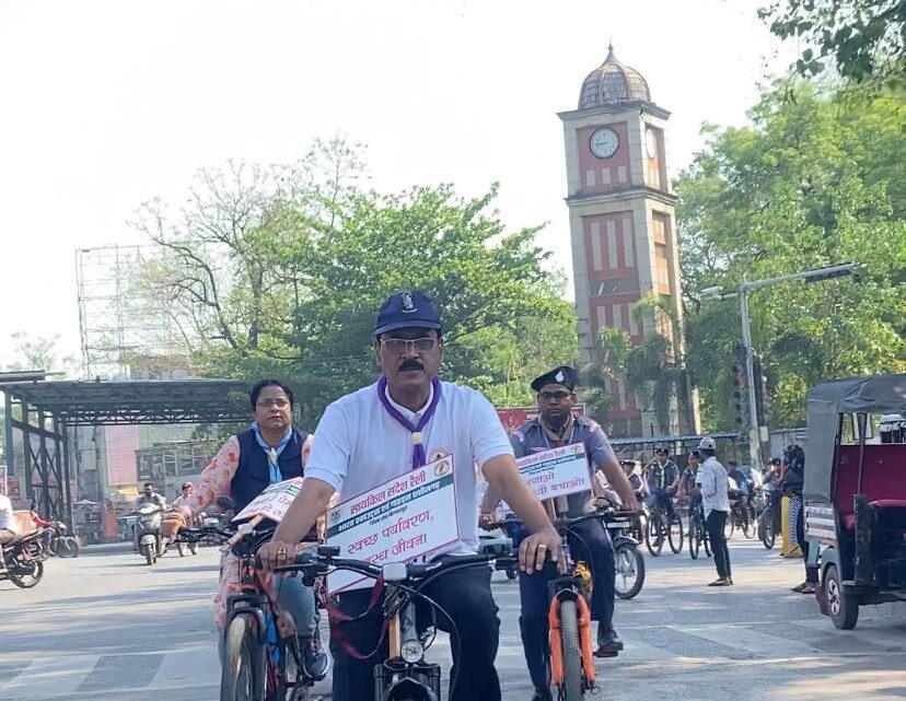 स्काउट गाइड का पर्यावरण संरक्षण संदेश साइकिल यात्रा प्रशंसनीय कार्य स्काउट गाइड का पर्यावरण संरक्षण संदेश साइकिल यात्रा प्रशंसनीय कार्य