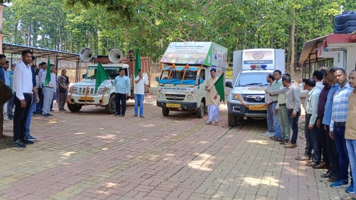 बगीचा से विकसित कृषि संकल्प अभियान के तहत कृषि रथ को किया गया रवाना