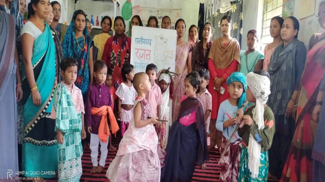 कलिया, बरडांड एवं फरसाबहार के आंगनबाड़ी केंद्रों में बाल मेले का रजत महोत्सव अंतर्गत हुआ आयोजन छत्तीसगढ़ निर्माण के 25 वर्ष पूर्ण होने के अंतर्गत विभिन्न कार्यक्रमों का किया जा रहा आगयोजन