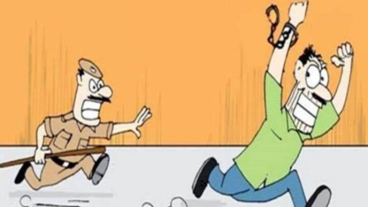 रायपुर में थाने से अपराधी फरार, सिपाही का हाथ छुड़ाकर शातिर चोर हुआ फरार, घटना के बाद मचा हड़कंप