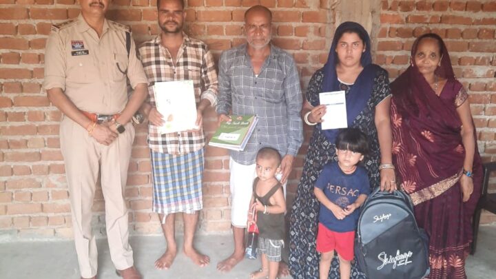 जांजगीर चांपा पुलिस की मानवीय पहल — पीड़ित परिवार की बेटियों की शिक्षा की जिम्मेदारी उठाई