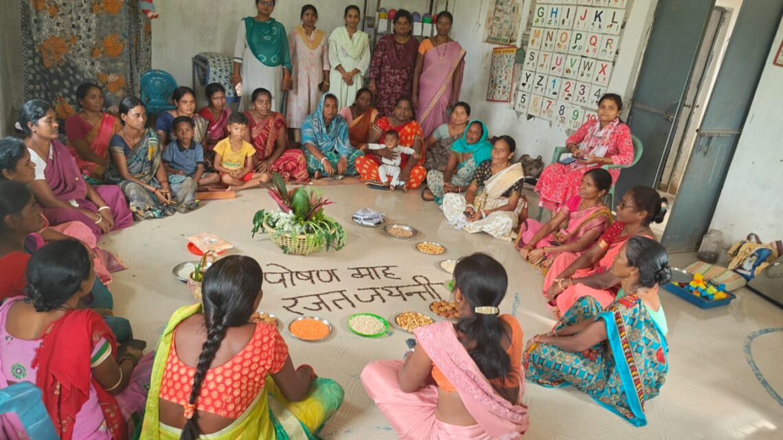 पोषण जागरूकता हेतु बड़ाईकपारा में निकाली गई रैली छत्तीसगढ़ रजत महोत्सव अंतर्गत आंगनबाड़ी केंद्रों में विभिन्न कार्यक्रमों का हुआ आयोजन