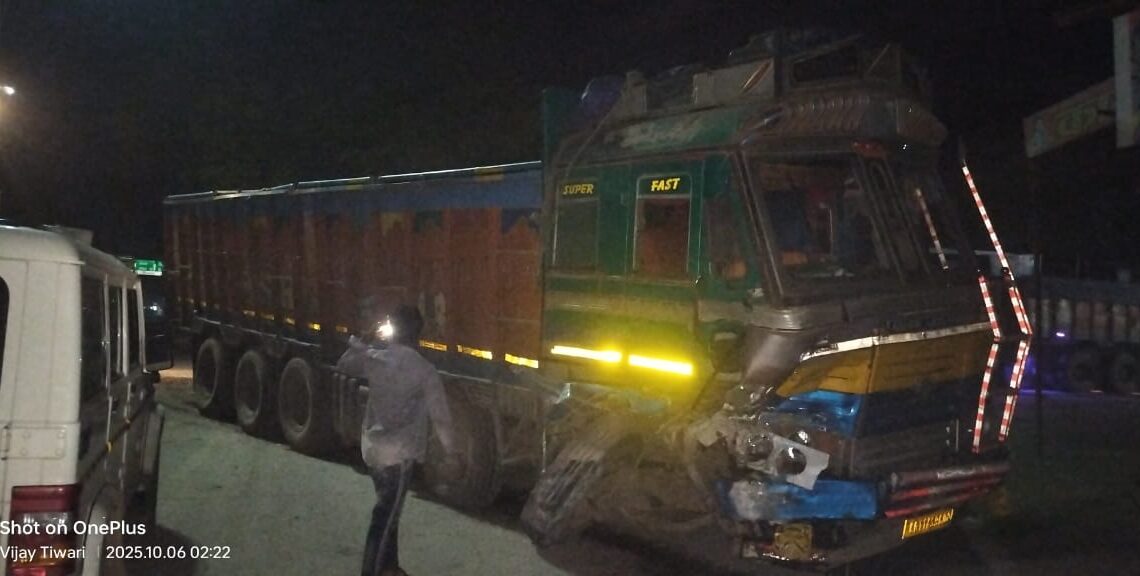 देर रात लापरवाही पूर्वक बस स्टैंड चौक को कर दिया क्षतिग्रस्त