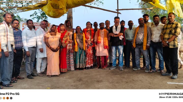 गोवर्धन पूजा पर बिर्रा गौठान में गो धन की पूजन,भोजन ग्राम पंचायत व गौधाम समिति ने कराया विशेष आयोजन