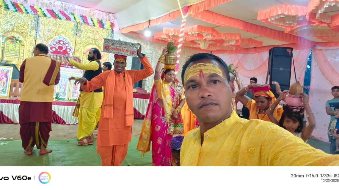 ग्राम गोविंदा में कलश यात्रा के साथ प्रारंभ हुआ संगीतमय श्री शिव पुराण ज्ञान यज्ञ कथा