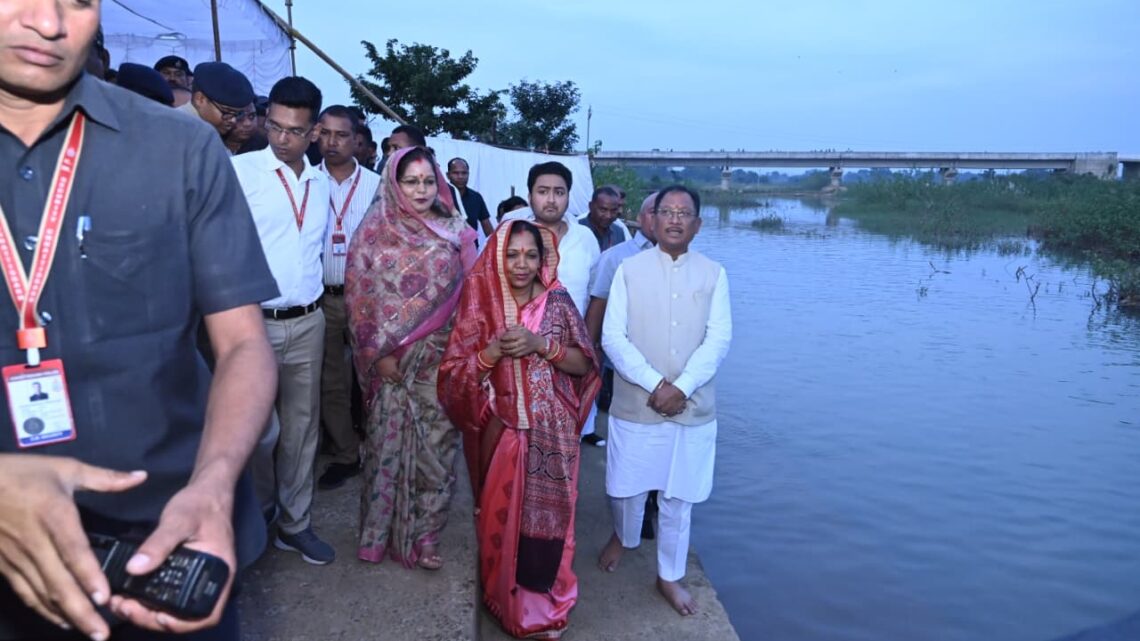 मुख्यमंत्री विष्णुदेव साय ने कुनकुरी में विसर्जन तालाब का किया औचक निरीक्षण तालाब के सौंदर्यीकरण का लिया जायजा  व्यवस्थित और सुविधा पूर्ण रूप से विकसित करने के दिए निर्देश