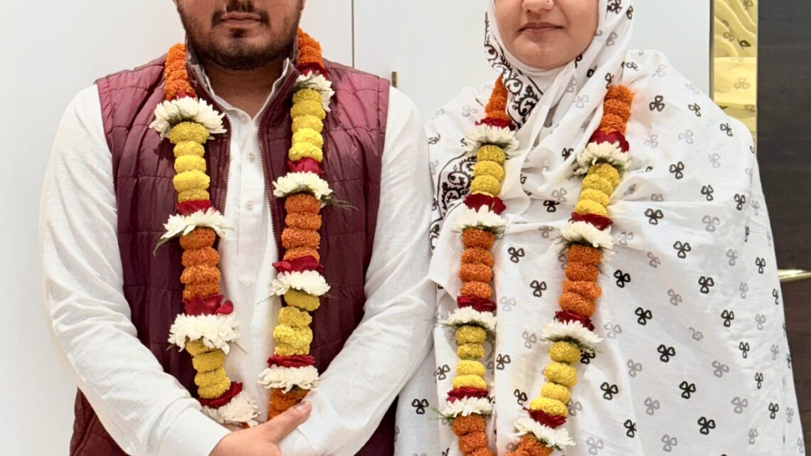 बिर्रा से नवदम्पत्ति सफ़र-ऐ-उमराह के लिए मक्का मदीना रवाना…!