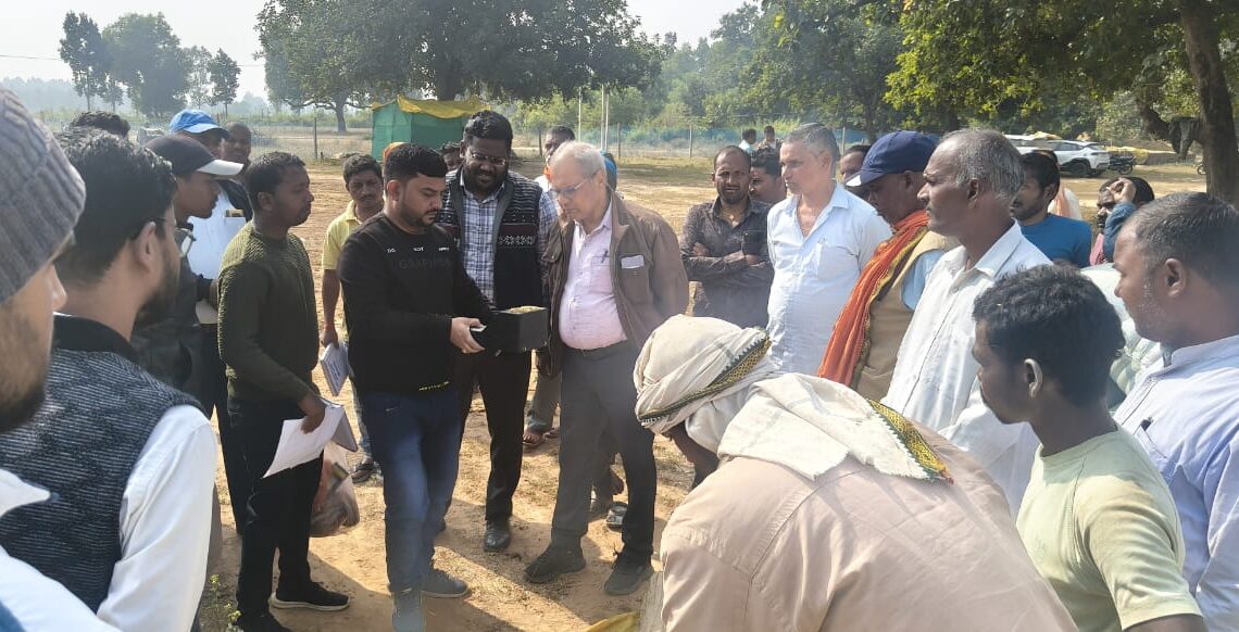 धान उपार्जन केंद्र स्याही में खरीदी प्रक्रिया का शुभारंभ