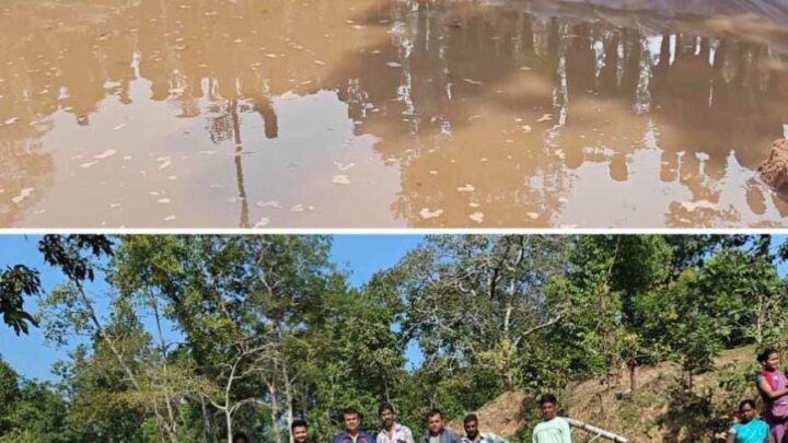 एक ही दिन में जनसहयोग से स्टॉप डैम निर्माण एटीआर के सुदुर वनांचल ग्राम बिसौनी में