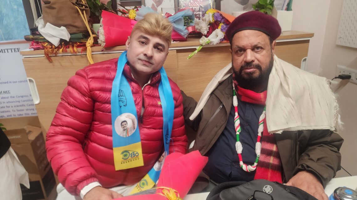 . कांग्रेस नेता त्रिलोक श्रीवास ने दिल्ली में कांग्रेस  ओबीसी विभाग के राष्ट्रीय अध्यक्ष अनिल जयहिंद से मिलकर जताया आभार