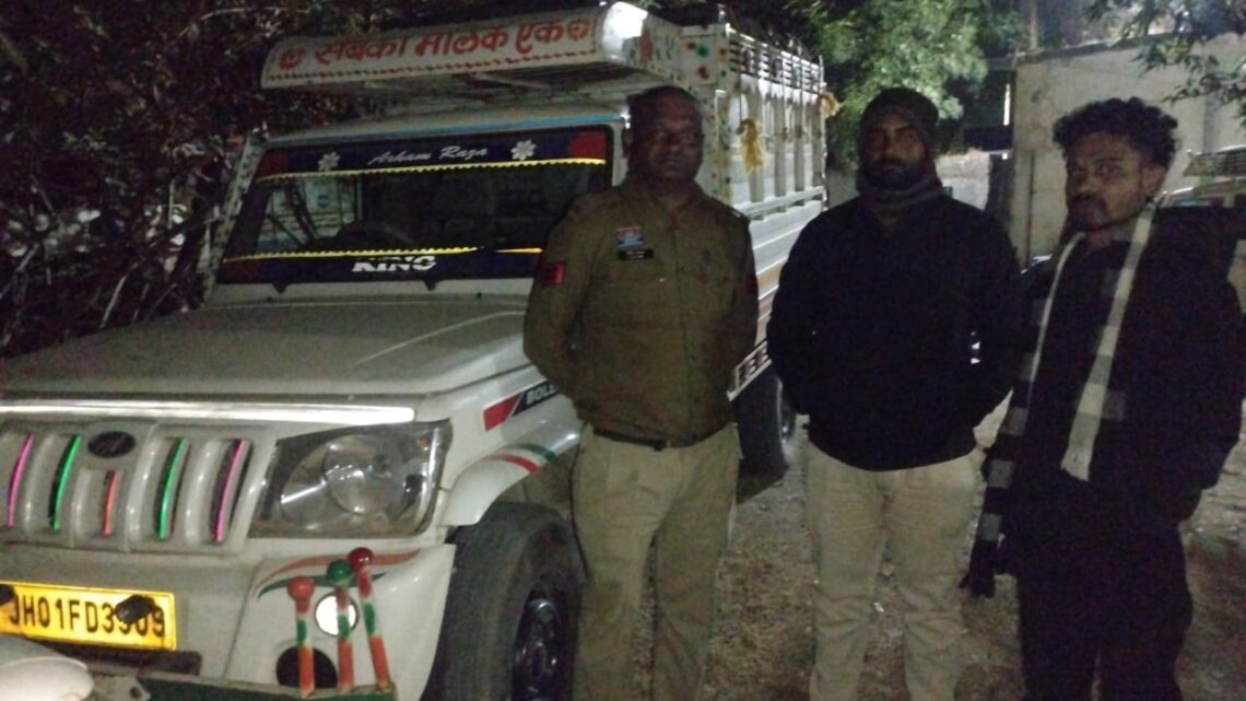 सरहदी राज्यों से अवैध धान आमद पर जशपुर पुलिस की सक्रिय नजर, फिर पकड़ा लोदाम में 40 क्विंटल अवैध धान