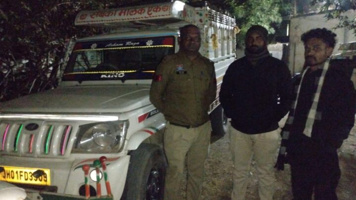 सरहदी राज्यों से अवैध धान आमद पर जशपुर पुलिस की सक्रिय नजर, फिर पकड़ा लोदाम में 40 क्विंटल अवैध धान