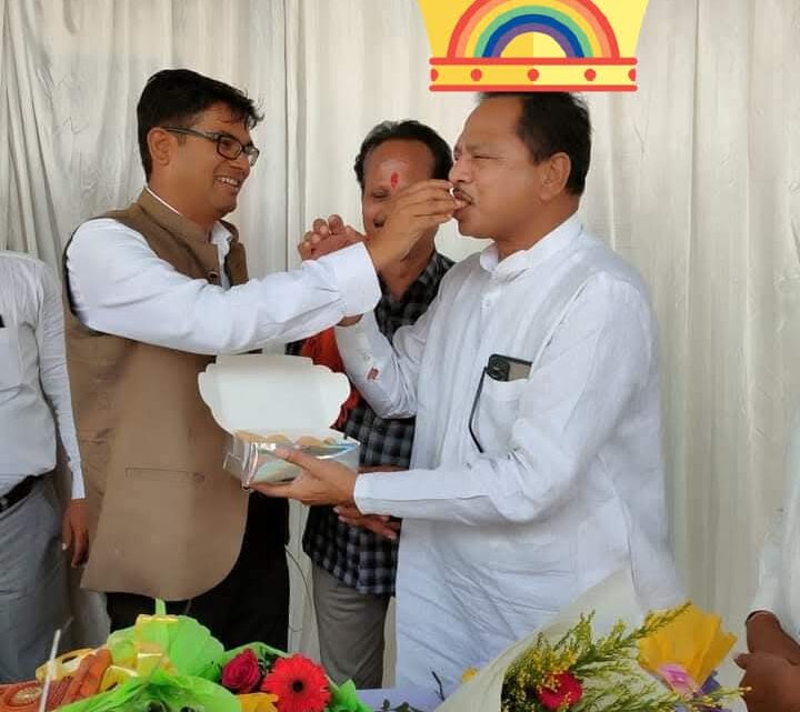 ‍वित्त मंत्री माननीय ओपी चौधरी जी ने दी जिला उपाध्यक्ष जी को बधाई