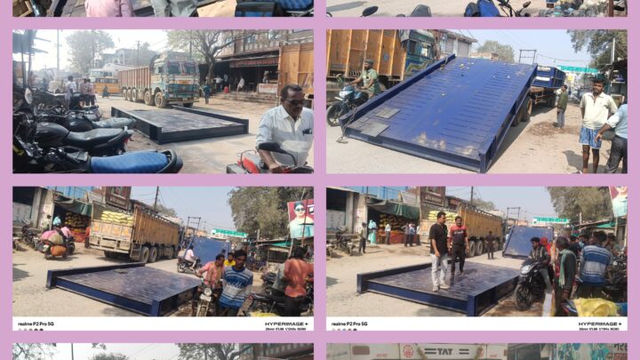 बिर्रा में बड़ा हादसा टला  ट्रेलर से लोहे का प्लेट गिरा