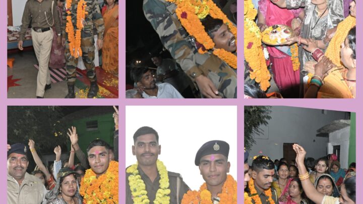 अग्निवीर की ट्रेनिंग पूरी कर लौटे अग्नीवीर शुभम  का ग्रामीणों ने किया स्वागत