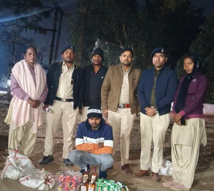 38.07 लीटर अवैध देशी मदिरा जब्त