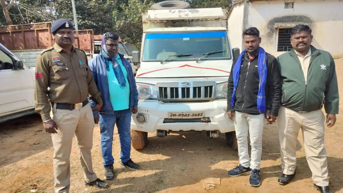 झारखंड के गौ तस्करों को जशपुर पुलिस ने धर दबौचा