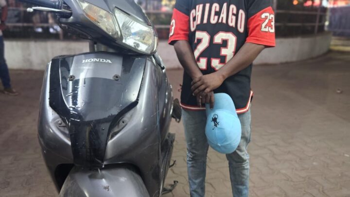 गंज क्षेत्र से होण्डा एक्टिवा चोरी करने वाला आरोपी देवेन्द्र नागेश उर्फ राहुल गिरफ्तार